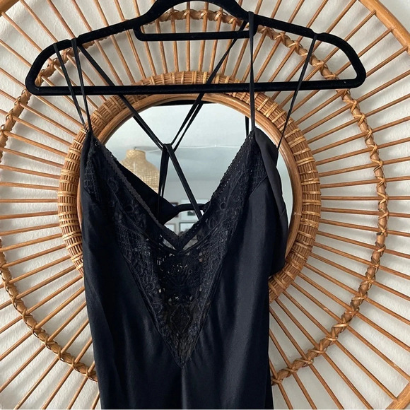 NWT Zara satin slip lace front midi dress Sz XS - Picture 8 of 12